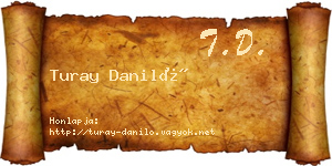 Turay Daniló névjegykártya